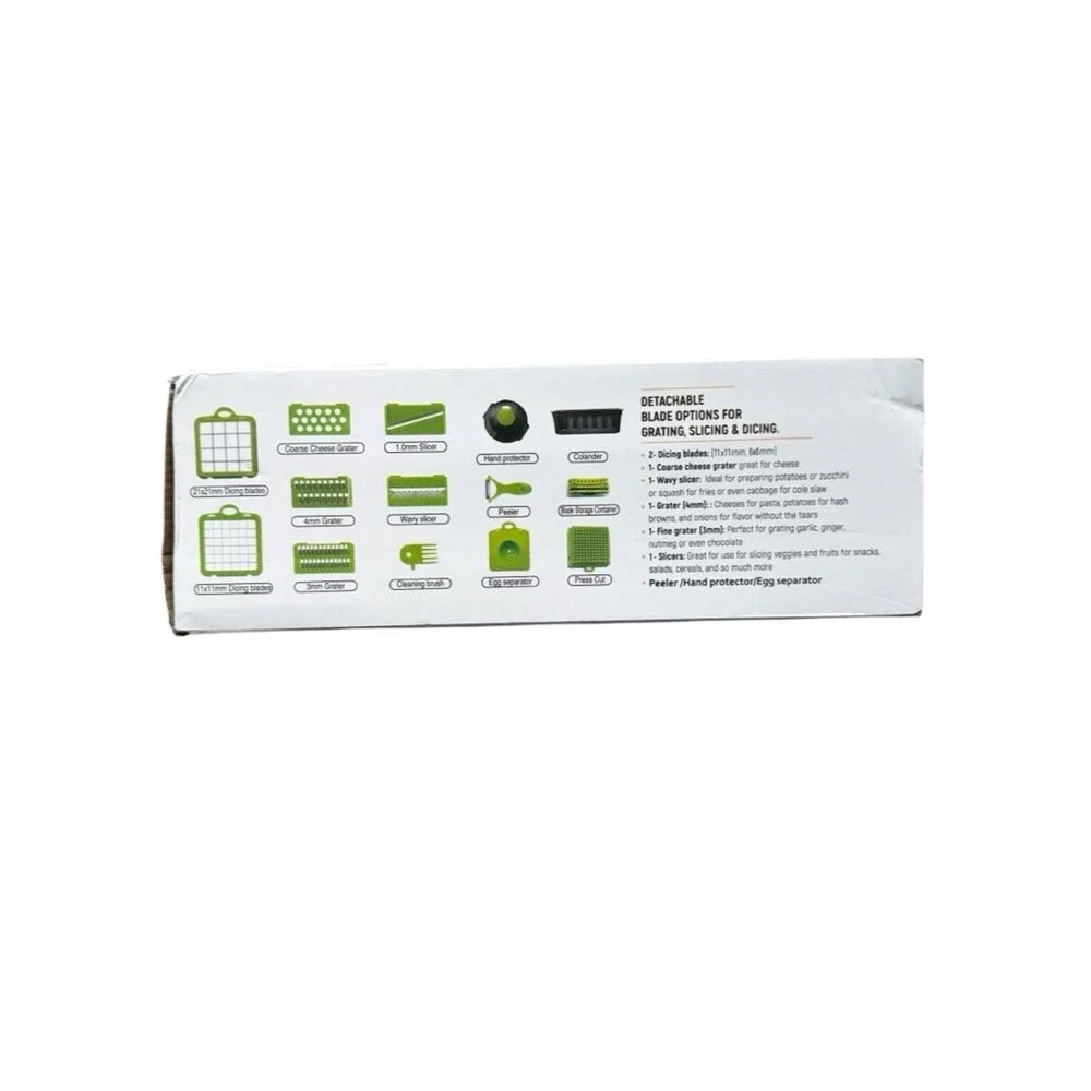 🆕Kitchen Ideas 16 Piece Veggie Slicer Dicer